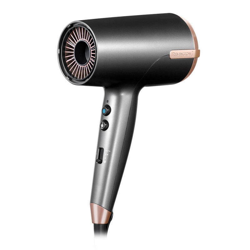Remington ONE D6077 Hair Dryer, 2000W, Ionization, 120 km/h Airflow, Cool Shot, Thermacare, Gray/Pink