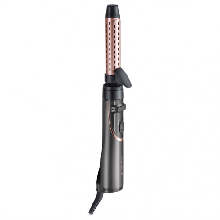 Remington Curl and Straight Confidence AS8606 Hair Dryer and Styler, 800W, Ceramic Coating, Ionization, Cool Shot, Black/Pink