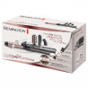 Четка за сушене и стилизиране Remington Curl and Straight Confidence AS8606, 800W, Керамично покритие, Йонизация, Cool Shot, Черен/Розов