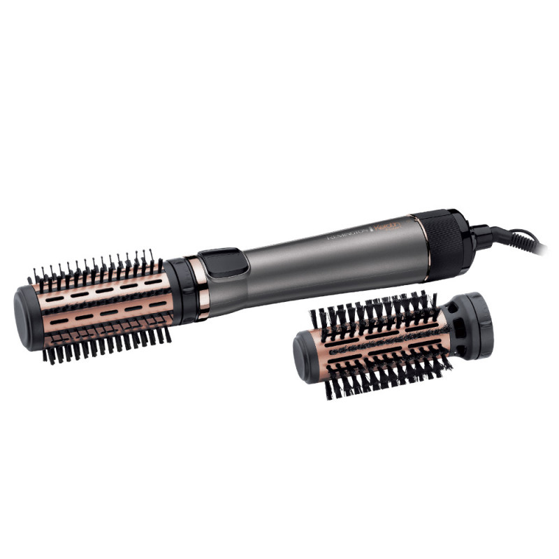 Remington Keratin Protect AS8810 Hair Dryer and Styling Brush, 1000W, Ceramic Coating, Cool Shot, Gray