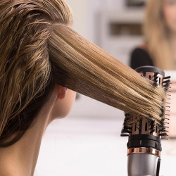 Remington Keratin Protect AS8810 Hair Dryer and Styling Brush, 1000W, Ceramic Coating, Cool Shot, Gray