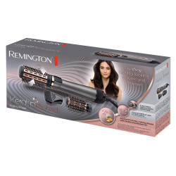 Perie pentru uscat si coafare Remington Keratin Protect AS8810, 1000W, Cu strat ceramic, Cool Shot, Negru/roz