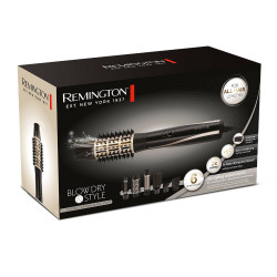 Четка за сушене и стилизиране Remington Blow Dry and Style AS7700, 1200W, Керамично покритие, Cool Shot, Черен/Бежов