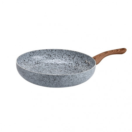 Oliver Voltz Siena OV51319J22 Frying Pan, 22 cm, Marble Finish, Induction, Gray