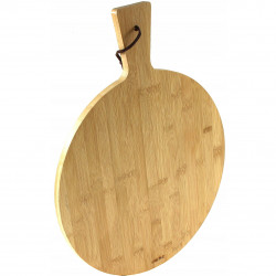 Kinghoff KH 1674 Pizza Board, 35 cm, Comfortable Handle, Bamboo