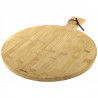 Kinghoff KH 1674 Pizza Board, 35 cm, Comfortable Handle, Bamboo