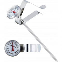 Kinghoff KH 3696 Kitchen Thermometer, 14 cm, Clip-on, -20 to 100°C, Stainless Steel