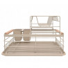 Kinghoff KH 1799 Dish Rack, 2 tiers, Cutlery Holder, Beige