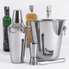 Set pentru cocktail Kinghoff KH 1389, 4 piese, Pahar masurare, Cleste, Inox