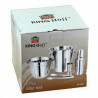 Set pentru cocktail Kinghoff KH 1389, 4 piese, Pahar masurare, Cleste, Inox