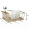 Kinghoff KH 1838 Dish Rack, Cutlery Holder, Beige