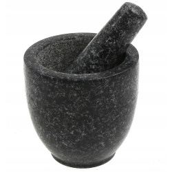 Mojar cu pistil Kinghoff KH 1680, 12x12 cm, Granit, Gri