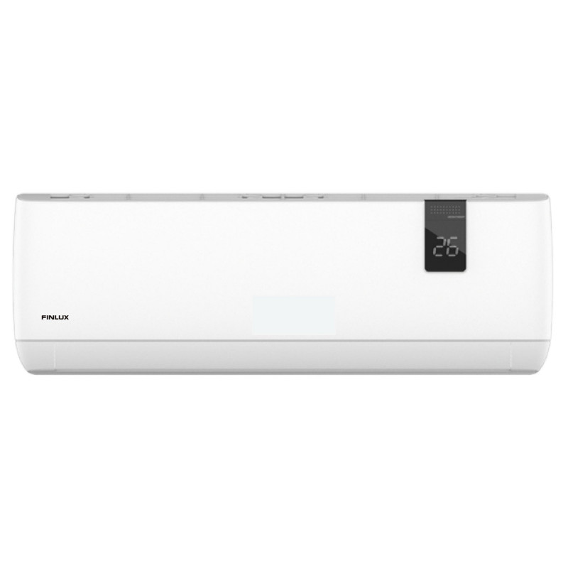 Aparat de aer condiționat cu invertor Finlux 18JLK46NVS, 18000 BTU, A++/A+++, Condensator placat cu aur, Unitate de încălzire pentru exterior, Wi-Fi, Suflare 4D, Alb