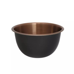 Klausberg KB 7394 Deep Bowl Set, 5 L, 3 L, 1.6 L, Polished, Stainless Steel/Copper