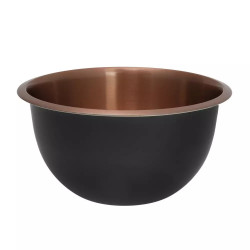 Klausberg KB 7394 Deep Bowl Set, 5 L, 3 L, 1.6 L, Polished, Stainless Steel/Copper