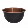 Klausberg KB 7394 Deep Bowl Set, 5 L, 3 L, 1.6 L, Polished, Stainless Steel/Copper