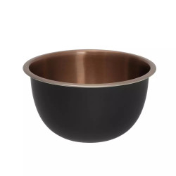 Klausberg KB 7394 Deep Bowl Set, 5 L, 3 L, 1.6 L, Polished, Stainless Steel/Copper