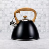 Klausberg KB 7262 Teapot, 22 cm, 3 L, Whistling, Induction, Stainless Steel