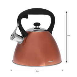 Klausberg KB 7209 Kettle, 3 liters, Induction, Whistling, Bronze