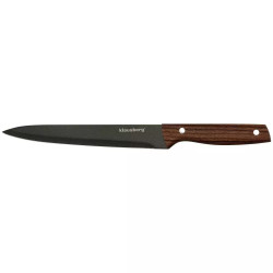 Klausberg KB 7616 Knife Set with Stand, 6-piece, Stainless Steel, Brown/Gray