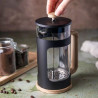Klausberg KB 7679 French Press, 350 ml, Glass, Black/Brown