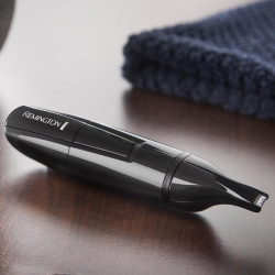 Remington NE3150 Smart Nose and Ear Trimmer, Stainless Steel Blades, Washable, Black