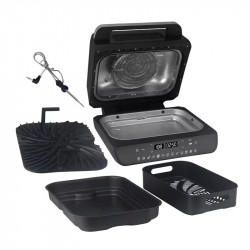 Oliver Voltz OV51015K 12-in-1 Multifunctional Grill, 1800W, 4 Accessories, Smart Sensor, Timer, LED, Air Fryer, Black