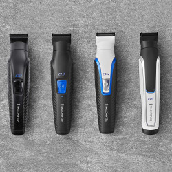 Remington PG4000 G4 Graphite Trimmer, 13-in-1, Cordless, 60-minute runtime, Washable heads, Black/White