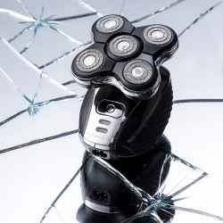 Remington RX5 XR1500 Ultimate Series Head Shaver, Rotating Blades, Waterproof, Up to 50 Minutes of Run Time, Trimmer, Black/Silver