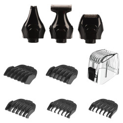 Remington PG6030 Hair Trimmer Set, Rechargeable, 4 Attachments, 2 Combs, Self-Sharpening Blades, Black