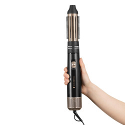 Ηλεκτρική βούρτσα μαλλιών Remington AS7500 Blow Dry and Style, 1000 W, Φροντίδα ιόντων, Cool shot, Αξεσουάρ, Μαύρο