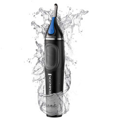 Remington NE3870 NANOSeries Lithium Detail Trimmer, 2 heads, Rounded tip, Waterproof, Black/Blue