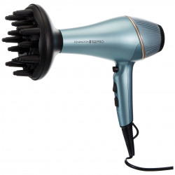 Remington AC9300 Shine Therapy Pro Hair Dryer, 2200W, Ionization, AC Motor, Cool Shot, Blue
