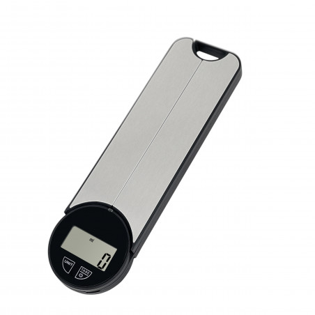 Cantar de bucatarie pliabil Rosberg R51651O, Pana la 5 kg, Baterie inclusa CR2032, LCD display, Inox