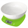 Rosberg R51651Q Kitchen Scale with Bowl, Up to 5 kg, 2 x AAA, LED Display, Green