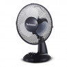 Ventilator de masa Techwood TVE-239, Diametru 23 cm, 25W, Oscilatie, 2 viteze, Negru