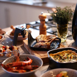 Accessory Set for Philips Airfryer HD9925/01, 1.3L, Non-stick Coating, 8 Pieces, Black