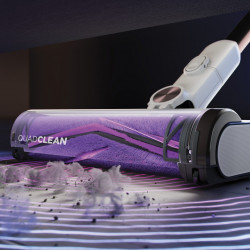 Σκούπα όρθια Shark IW3611EU, 240W, 0.4 l, 60 λεπτά αυτονομία, ανίχνευση άκρων και ρύπων, QuadClean, αντι-αλλεργιογόνα, LED, Λευκό