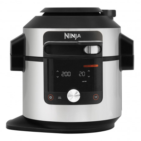 Πολυμάγειρας Ninja Foodi OL750EU, 1760W, 7,5 l, 3 λειτουργίες, 14 προγράμματα, SmartLid, Inox/μαύρο