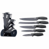 Set cutite Oliver Voltz OV51633H5, 6 piese, Acoperire marmura, Suport, Gri