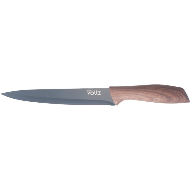 Oliver Voltz OV51633WC Filleting Knife, 20 cm, Ergonomic Handle, Brown