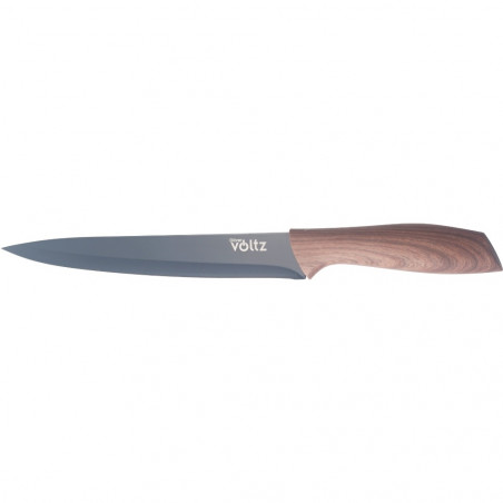 Cutit pentru file Oliver Voltz OV51633WC, 20 cm, Maner ergonomic, Maro