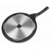 Klausberg KH 1364 Double-Zone Frying Pan, 27 cm, Grill, Induction, Non-stick Marble Coating, Black