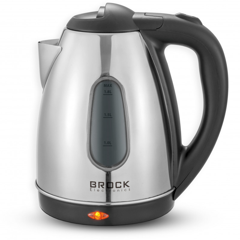 Ηλεκτρικός βραστήρας Brock WK 0601 SS, 1500W, 1.8 l, Ανοξείδωτο, Τριπλή προστασία, Inox