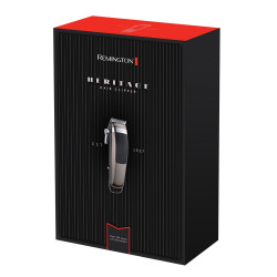 Remington HC9100 Hair Clipper, 1.5–25 mm Comb Attachments, Steel-Coated Blades, 60-Minute Run Time, Gray