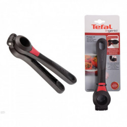 Πρέσα σκόρδου Tefal K2072614, 19,7 cm, Εύκολη απελευθέρωση, Αποσπώμενο πλέγμα, Μαύρο/κόκκινο