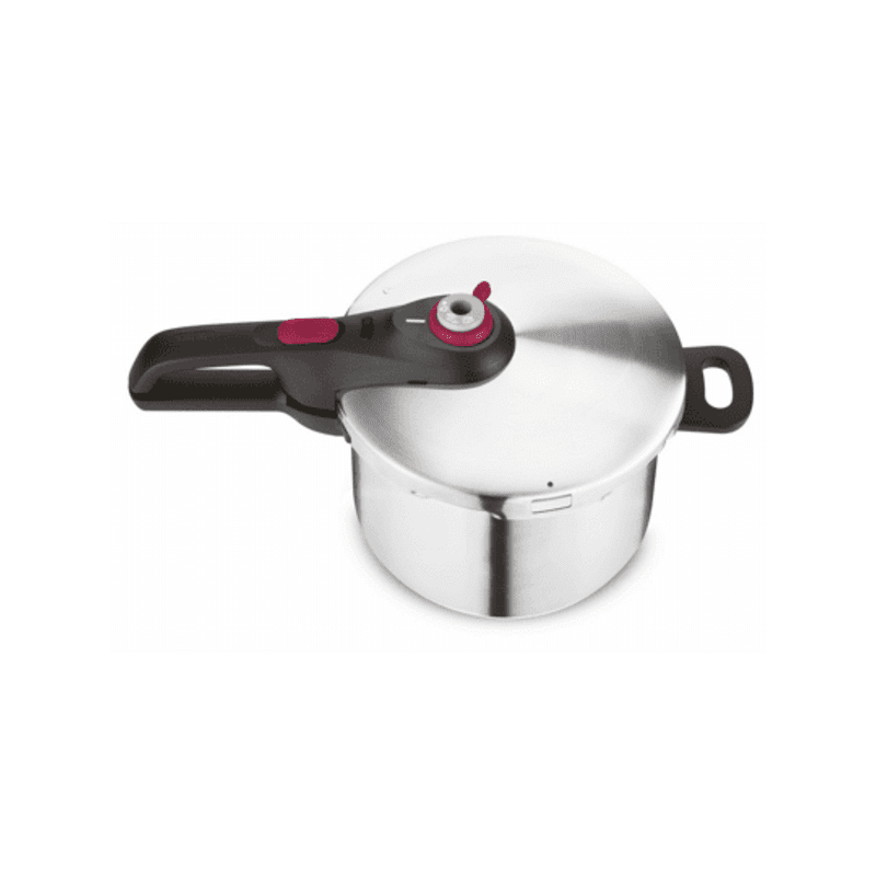 Χύτρα ταχύτητας Tefal P2530750, 6 l, Ένδειξη πίεσης, Αυτόματη βαλβίδα ασφαλείας, Επαγωγική, Ανοξείδωτο