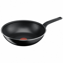 Τηγάνι Wok Tefal B5671953, 28 cm, Thermo-Signal, Thermo-Spot, Επικάλυψη τιτανίου, Χωρίς PFOA, Μαύρο