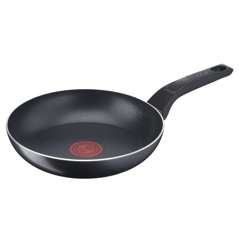 Τηγάνι Tefal B5670453, 24 cm, Thermo-Signal, Thermo-Spot, Επικάλυψη τιτανίου, Μαύρο