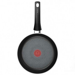 Tigaie Tefal C2920453 Force, 24 cm, Acoperire antiaderenta, Thermo-signal, Thermo-Fusion, Inductie, Negru